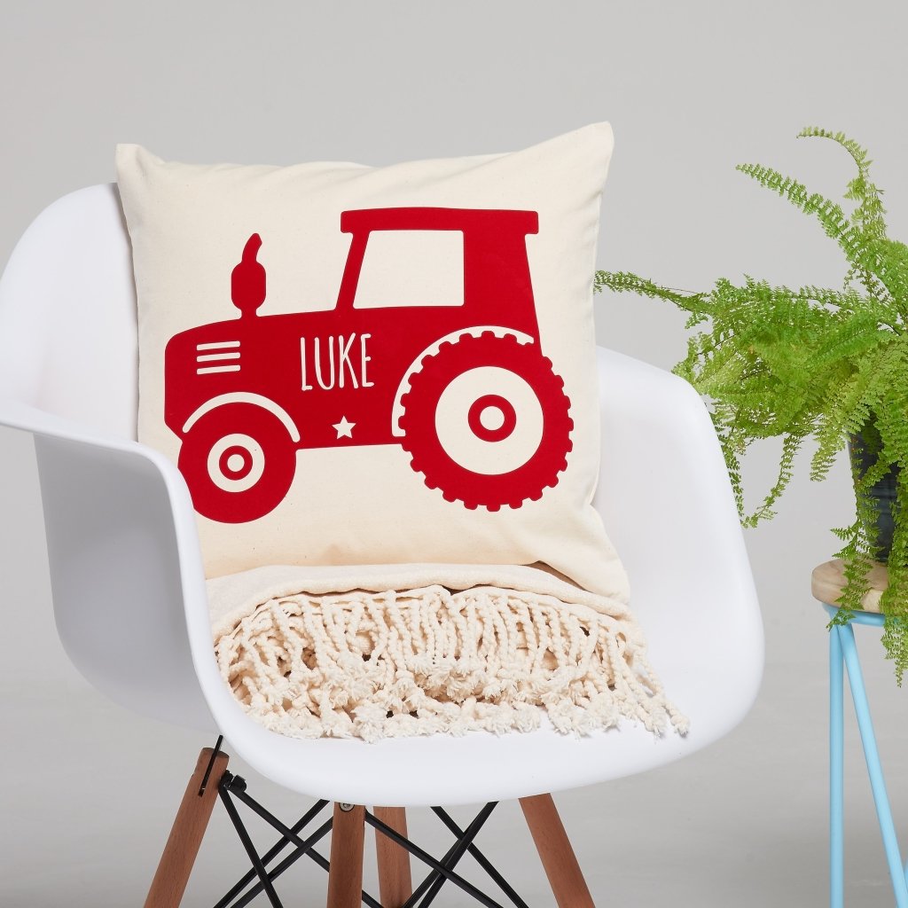 Personalised Children's Tractor Cushion