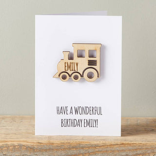 steam train birthday cards 