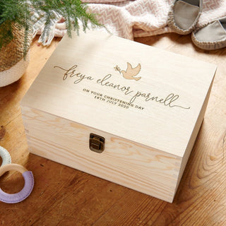 Personalised Christening Keepsake Box