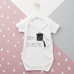 Personalised first Christmas Babygrow