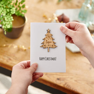 Personalised Christmas Tree Card