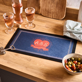 Personalised Couples Bar Mat