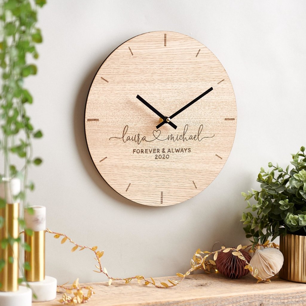 Personalised Couples Clock