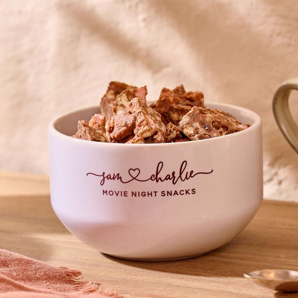 Personalised Couples Date Night Snack Bowl - Sunday's Daughter