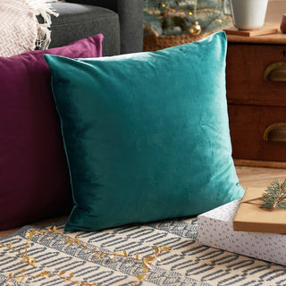 Teal Velvet Cushion - Sunday's Daughter