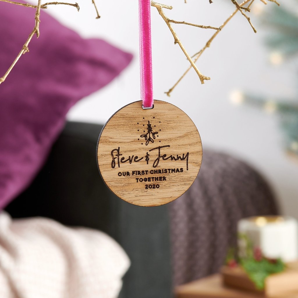 Couples first christmas bauble