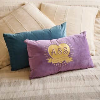 Personalised Couples Initial Heart Cushion - Sunday's Daughter