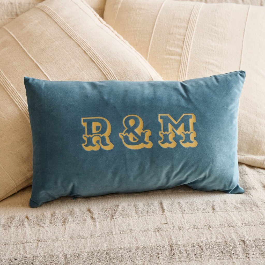 Personalised Couples Initials Cushion - Sunday's Daughter