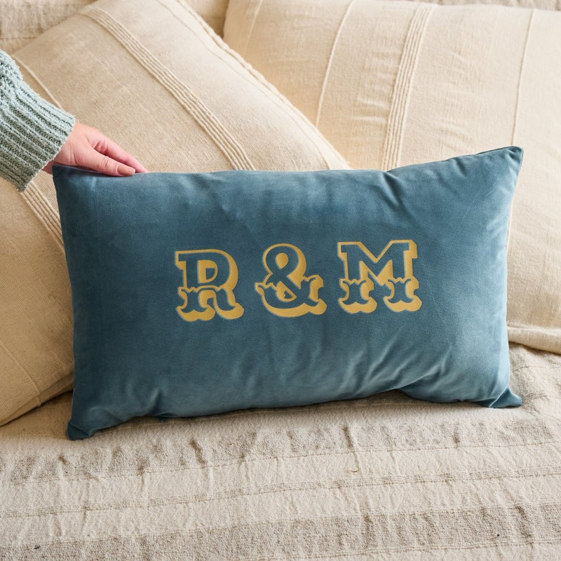 Personalised Couples Initials Cushion - Sunday's Daughter