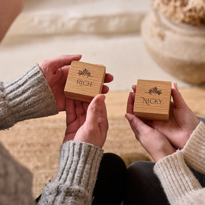 Personalised Couples Ring Box Set - Sunday's Daughter