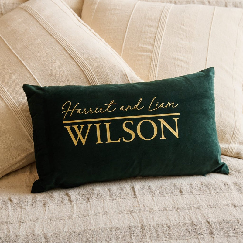 Personalised Couples Wedding Decorative Cushion - Sunday's Daughter