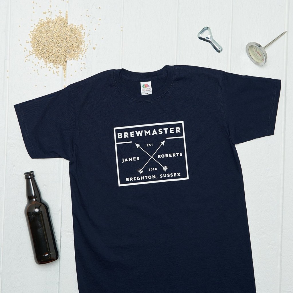 Personalised Craft Beer Brewmaster T Shirt - Sunday's Daughter