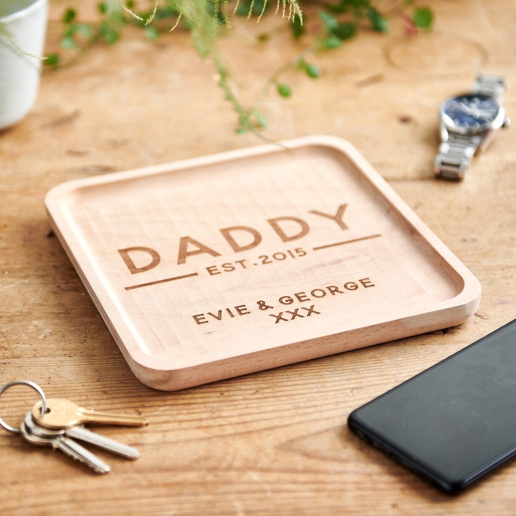 Personalised Dad's Father's Day Key Tray - Sunday's Daughter