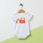 Personalised Digger Baby Grow - Sunday's Daughter