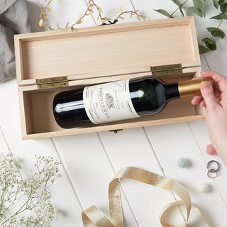 Personalised Elegant Wedding Wine Box - Sunday's Daughter