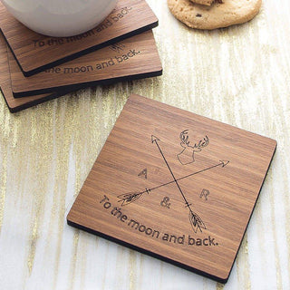 Personalised Engagement Coaster Set - Sunday's Daughter