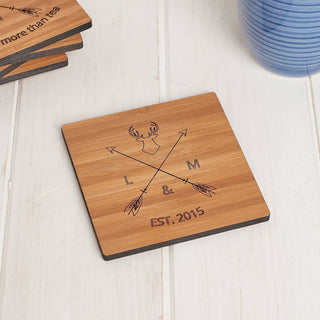 Personalised Engagement Coaster Set - Sunday's Daughter