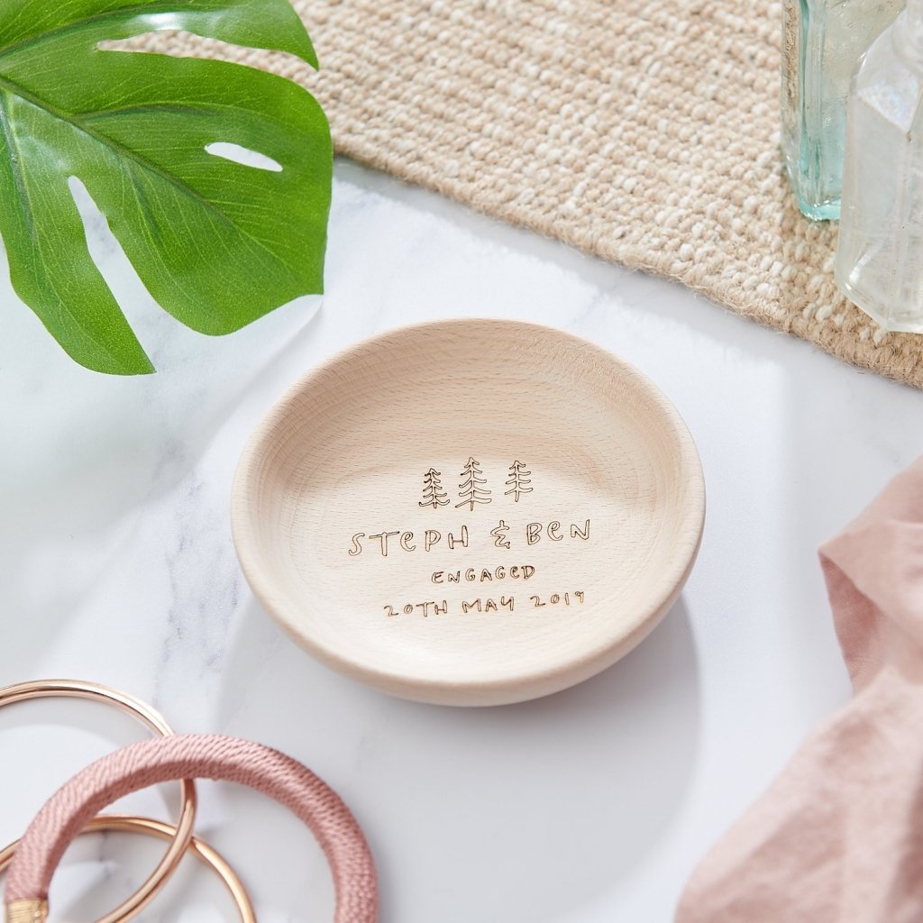 Personalised Engagement Ring Tray - Sunday's Daughter
