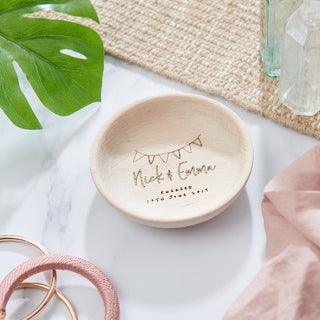 Personalised Engagement Trinket Dish - Sunday's Daughter