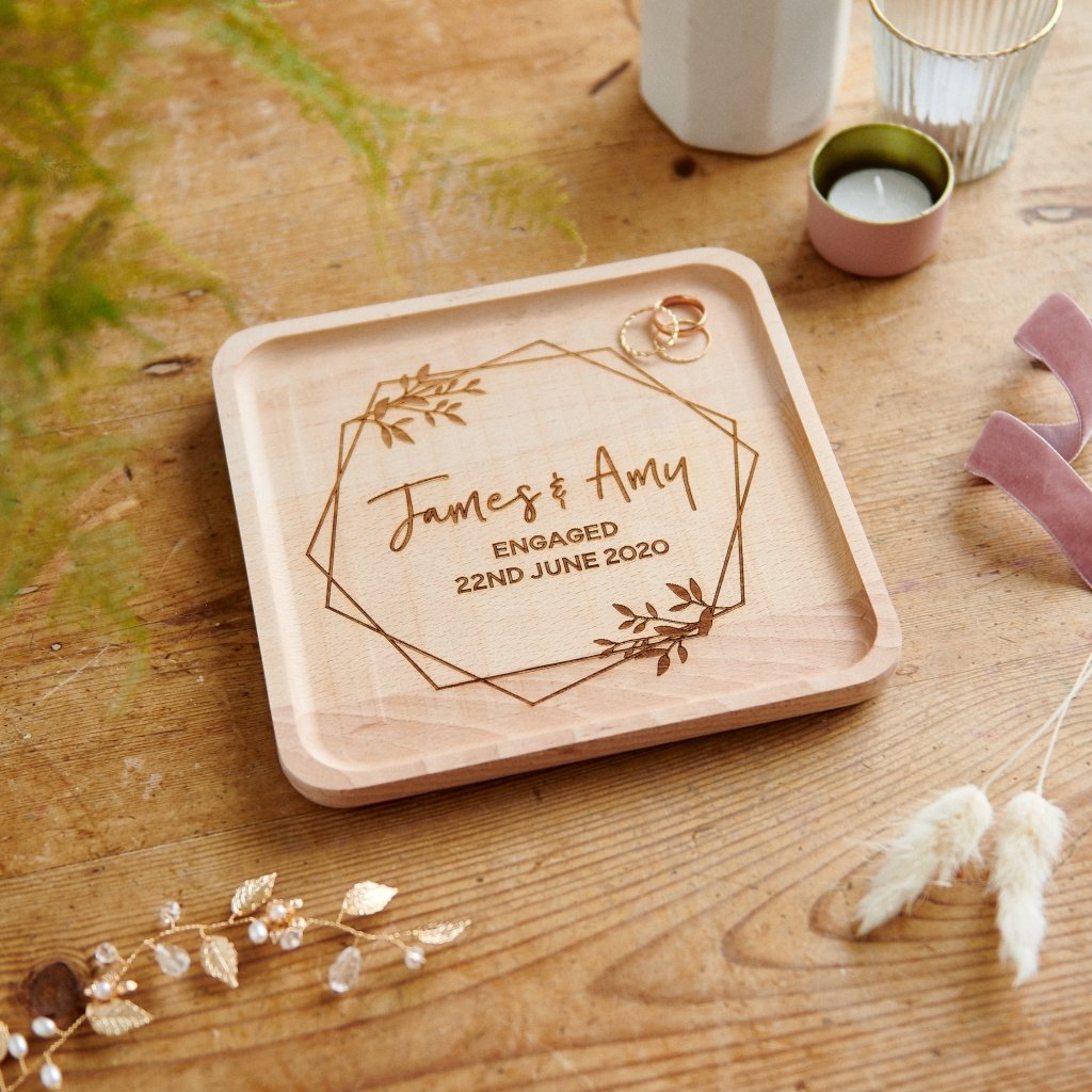 Personalised Engagement Trinket Tray - Sunday's Daughter