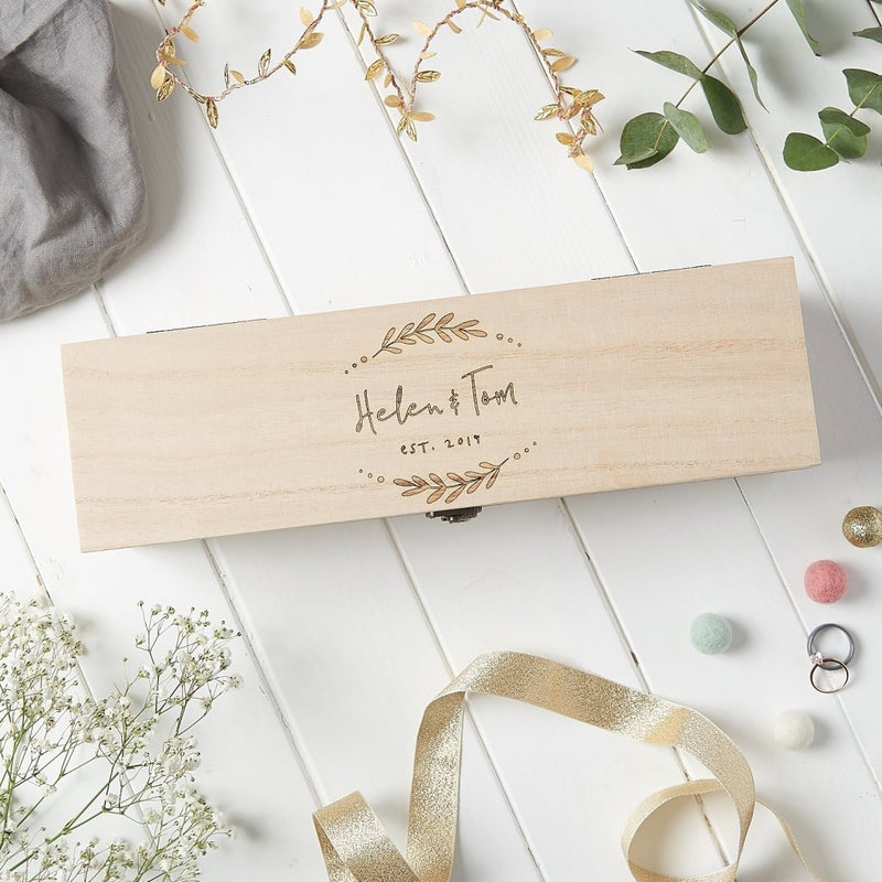 Personalised Engagement Wine Box - Sunday's Daughter