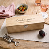 Personalised Engagement Wooden Wine Box