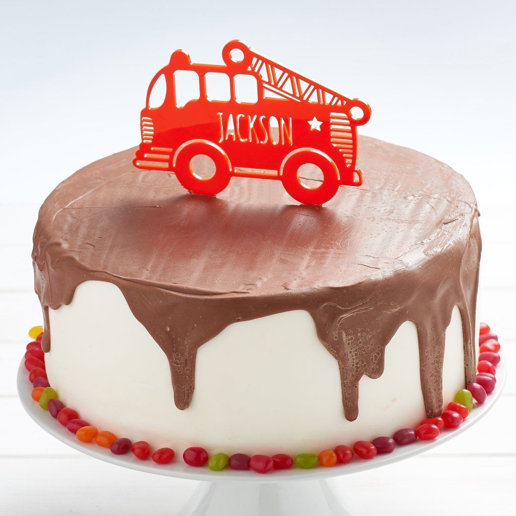 Firefighter Cake Topper for Kids Firefighter Birthday Party - Etsy