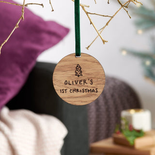 Personalised First Christmas Bauble - Sunday's Daughter