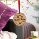Personalised First Christmas Reindeer Decoration - Sunday's Daughter