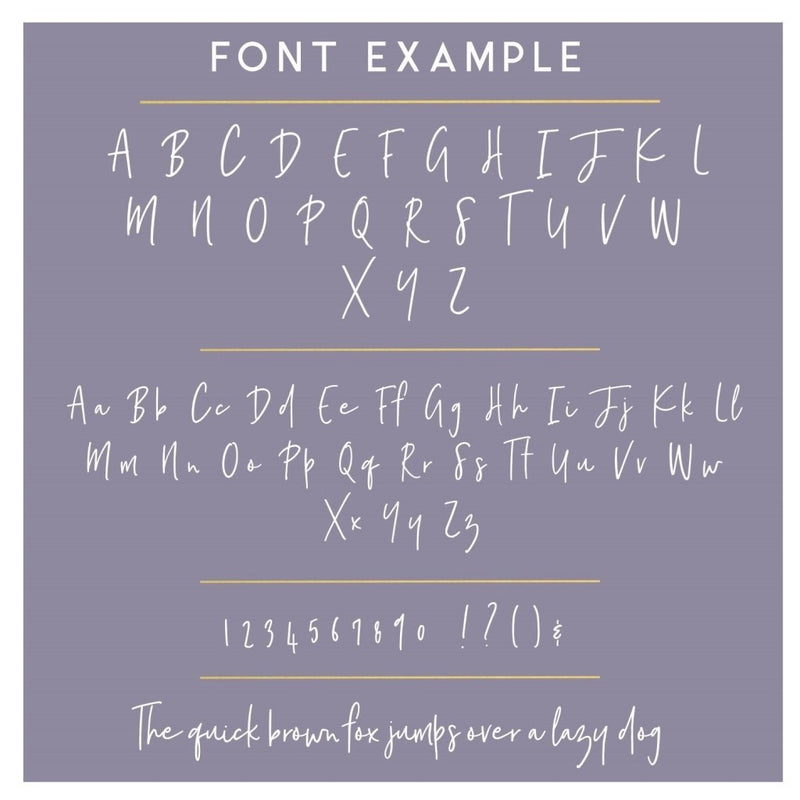 Font Example - Sunday's Daughter