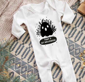 Personalised First Halloween Babygrow - Sunday's Daughter