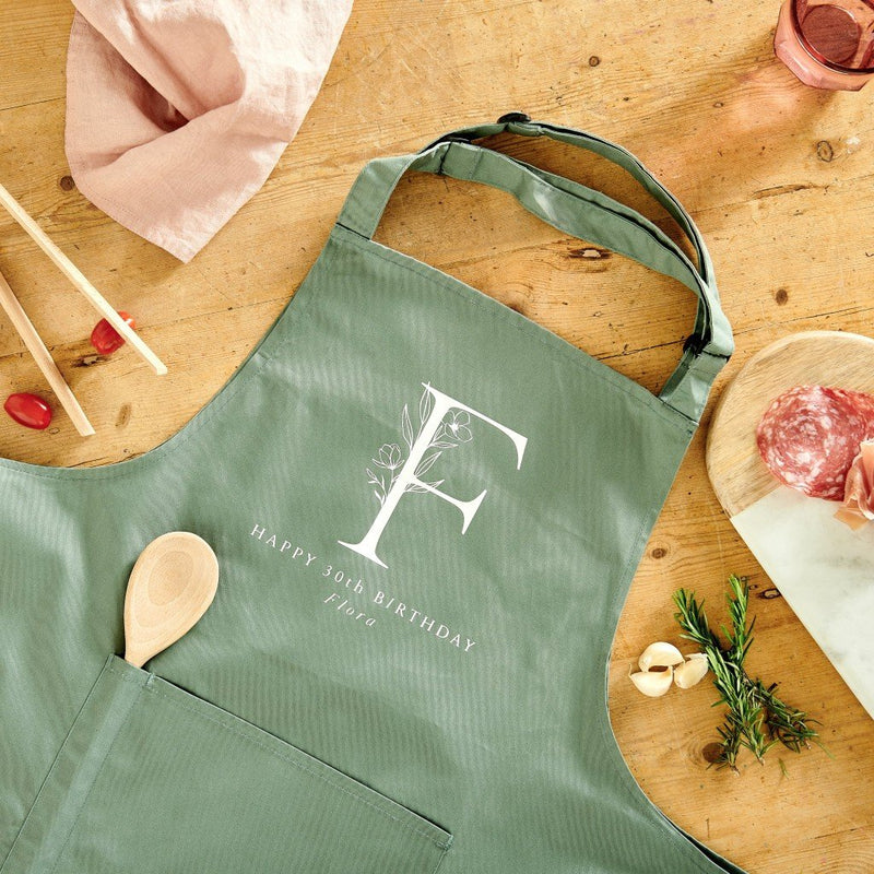 Personalised Floral Birthday Apron - Sunday's Daughter