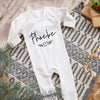 Personalised Floral Christmas Babygrow - Sunday's Daughter