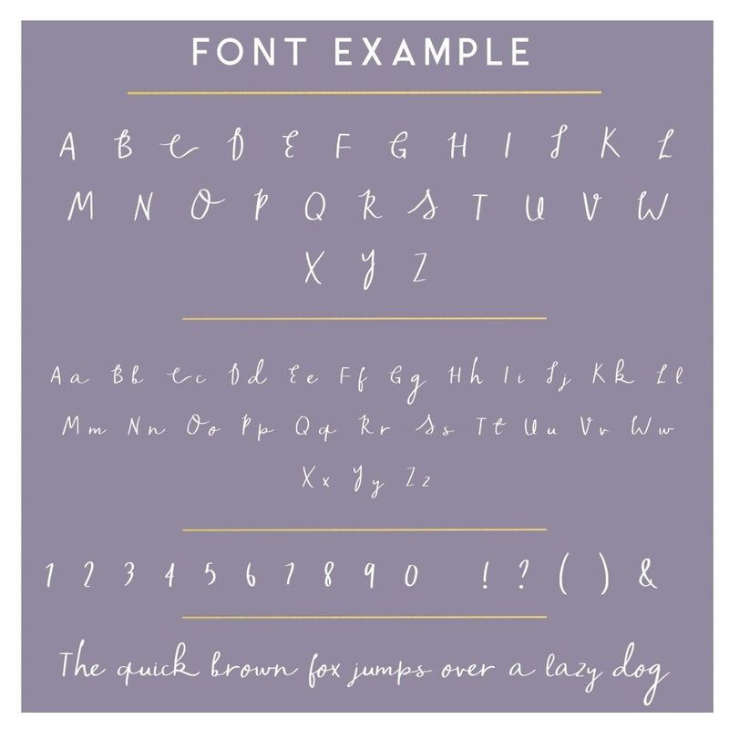 Font Example - Sunday's Daughter