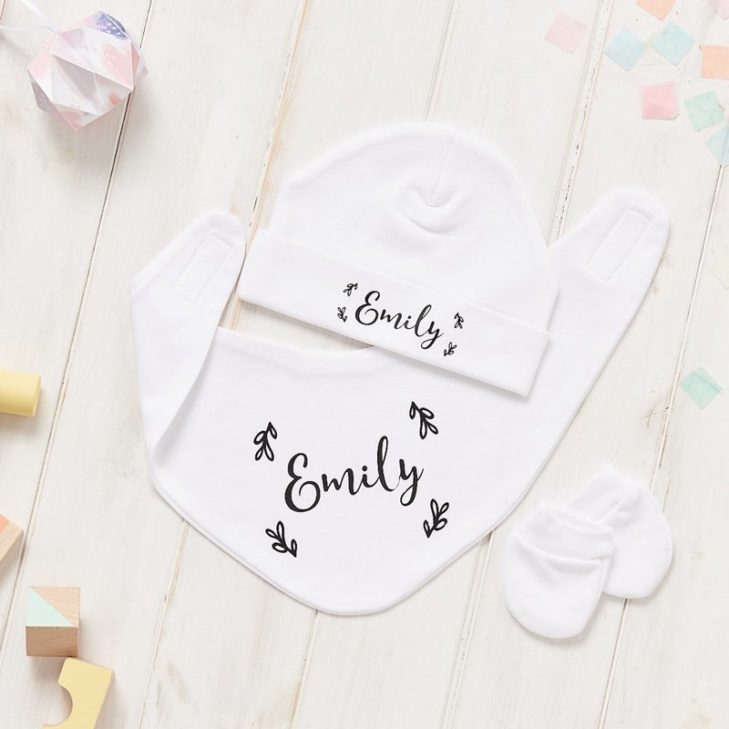 Personalised Floral New Baby Gift Set - Sunday's Daughter