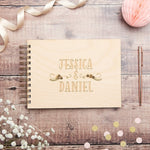 Personalised Floral Swirl Wedding Guest Book - Sunday's Daughter