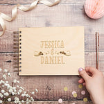 Personalised Floral Swirl Wedding Guest Book - Sunday's Daughter