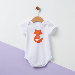 Personalised Fox Baby Grow - Sunday's Daughter