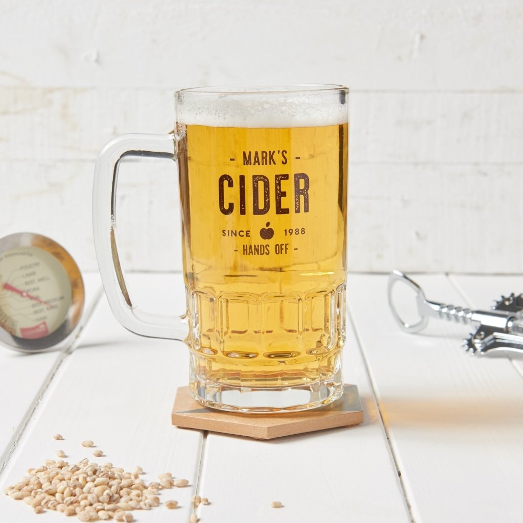 Personalised Glass Beer Tankard - Sunday's Daughter
