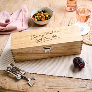 Personalised Graduation Wine Box