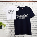 Personalised Grandad And Grandchild T-shirt Set - Sunday's Daughter