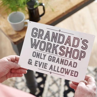 Personalised Grandad Shed Father's Day Sign - Sunday's Daughter