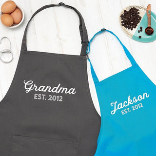 Personalised Grandma And Child Apron Set - Sunday's Daughter