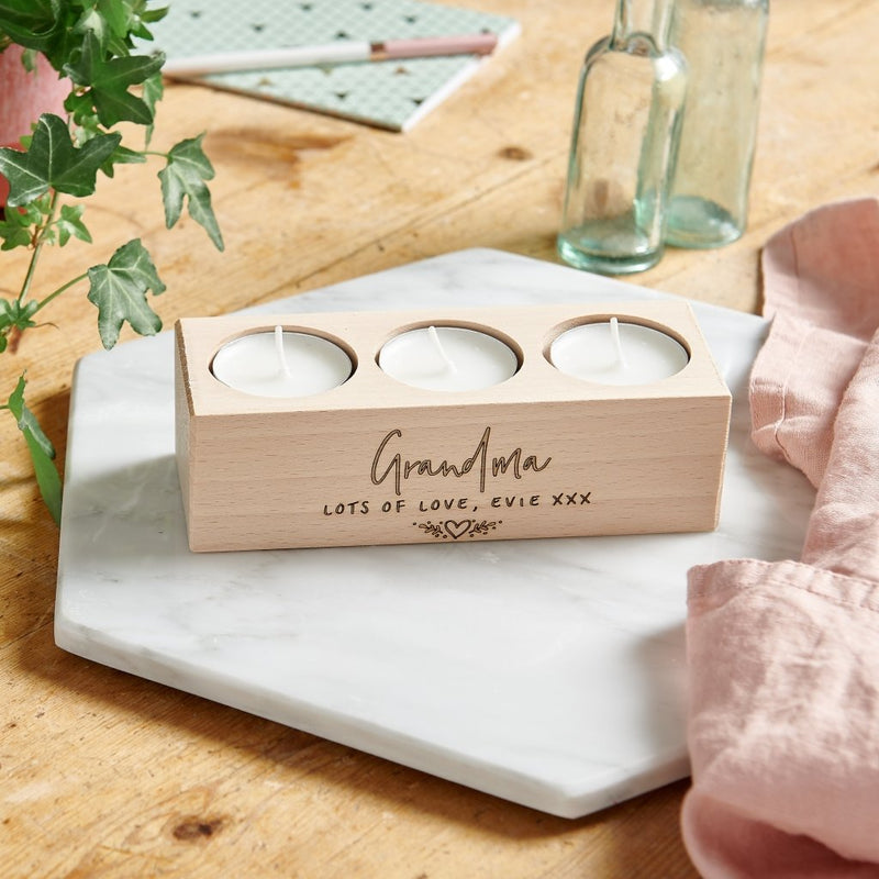 Personalised Grandma Candle Holder - Sunday's Daughter