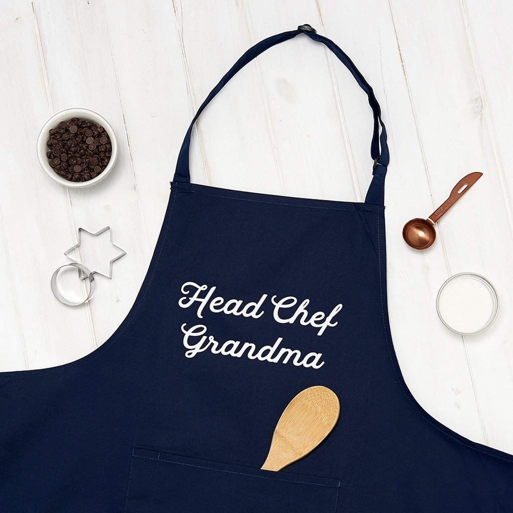 Personalised Grandma Head Chef And Sous Chef Apron Set - Sunday's Daughter