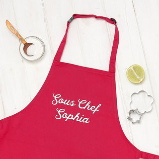 Personalised Grandma Head Chef And Sous Chef Apron Set - Sunday's Daughter