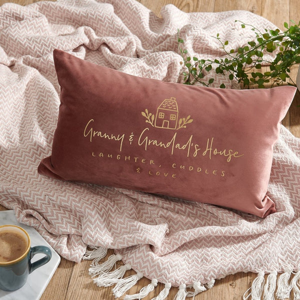 Personalised Grandma Velvet Cushion Sunday s Daughter