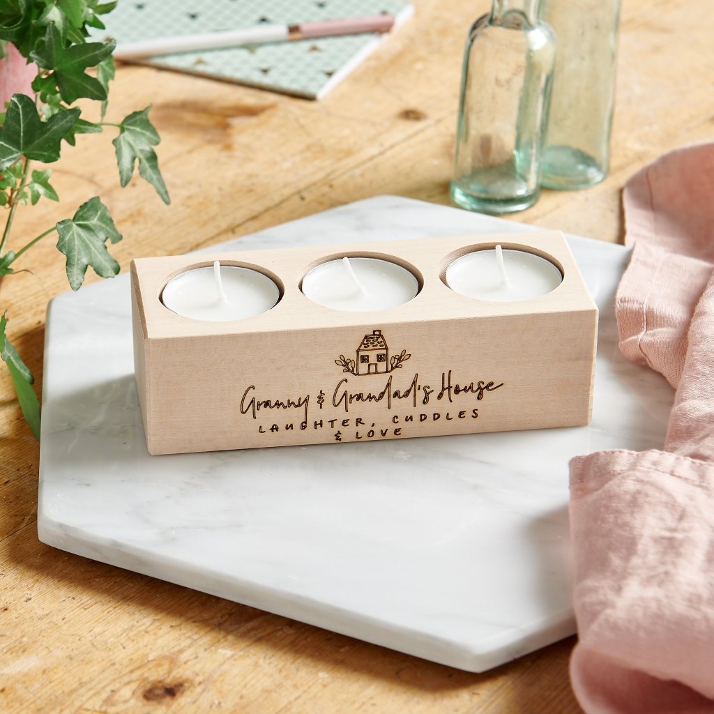 Personalised Grandma's House Candle Holder - Sunday's Daughter
