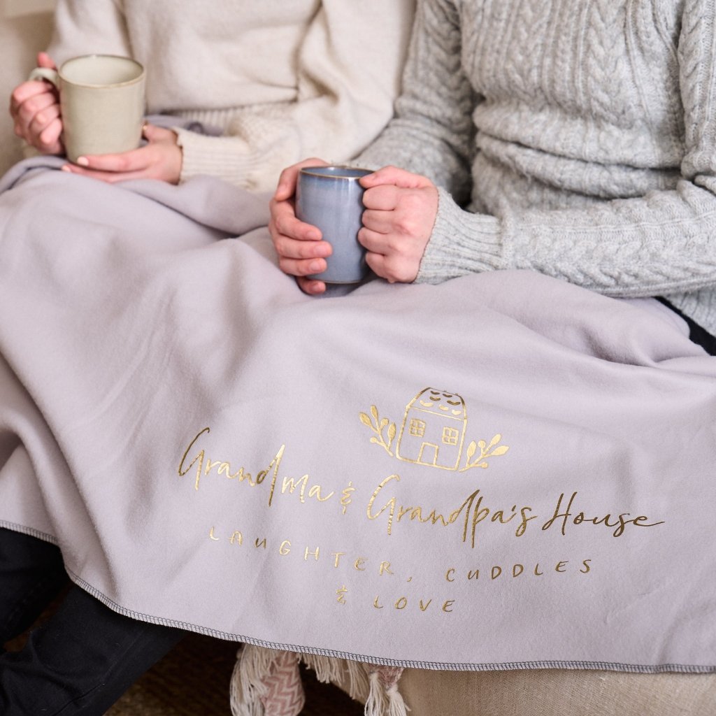 Personalised Grandparents Blanket - Mother's Day gifts - Sunday's Daughter