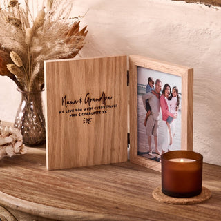 Personalised Grandparents Book Photo Frame